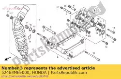 Aqui você pode pedir o colarinho, braço de almofada em Honda , com o número da peça 52463MEE000: