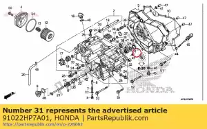 honda 91022HP7A01 bearing, needle, 16x28x13 - Bottom side