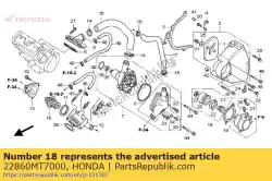 Aquí puede pedir conjunto de cilindro., esclavo de Honda , con el número de pieza 22860MT7000: