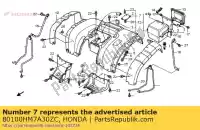 80100HM7A30ZC, Honda, spatbord, rr. * r232 * (r232 patriot rood) honda trx 400 450 2000 2001 2002 2003 2004, Nieuw