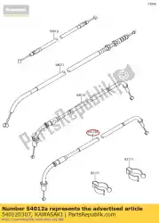 Qui puoi ordinare via cavo dell'acceleratore, chiusura da Kawasaki , con numero parte 540120307: