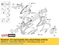 899913, Piaggio Group, lh decalque frontal da carenagem aprilia  rsv4 tuono tuono 1000 2011, Novo