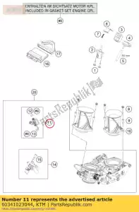 ktm 60341023044 iniettore carburante cpl. - Il fondo