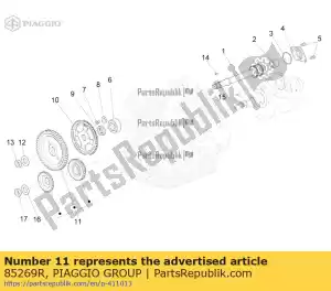 Piaggio Group 85269R kit de engrenagem - Lado inferior