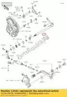 131610078, Kawasaki, lever-comp-change shaft zx1000 kawasaki  zx 1000 2011 2012 2013 2014 2015 2016 2017 2018 2019 2020, New