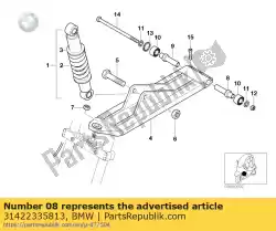 as, draagarm links van BMW, met onderdeel nummer 31422335813, bestel je hier online:
