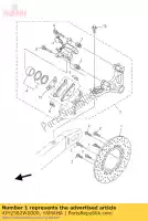 4JH2582W0000, Yamaha, remschijf achter yamaha fzr fzs tdm trx yzf 600 850 900 1994 1995 1996 1997 1998 1999 2000 2001 2002 2003 2004 2005 2006 2007 2008 2009 2010, Novo