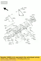 330011562, Kawasaki, arm-comp-swing vn800-c1 kawasaki vn 800 1999, Nieuw