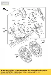 Aquí puede pedir caliper-assy, ?? Fr, rh, si de Kawasaki , con el número de pieza 430411864GN: