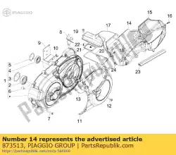 Here you can order the transmission housing air filter from Piaggio Group, with part number 873513: