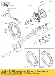 Ici, vous pouvez commander le rondelle, 22,5x35x2,3 kx125-m1 auprès de Kawasaki , avec le numéro de pièce 922001623: