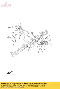 yamaha 9290M0510000 arandela elástica - Lado inferior