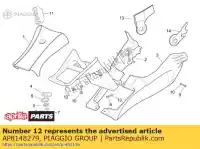 AP8148279, Piaggio Group, Battery cover aprilia sr 125 150, New