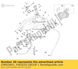 Aprilia CM002901, Slangklem, OEM: Aprilia CM002901