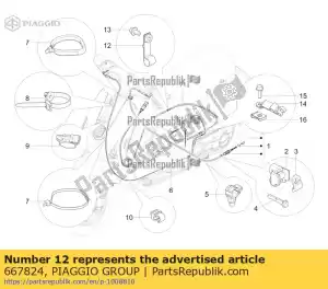 Piaggio Group 667824 band - Onderkant