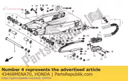 Tutaj możesz zamówić guide a, przewód hamulcowy od Honda , z numerem części 43468MENA70: