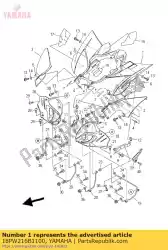 Qui puoi ordinare parafango posteriore comp. 2 da Yamaha , con numero parte 18PW216B1100: