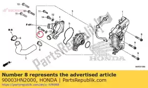 Honda 90003HN2000 parafuso, flange, 6x30 (ct200 - Lado inferior