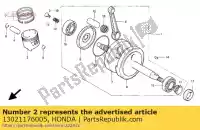 13021176005, Honda, jeu de segments, piston (0,25) ( honda xr xrr 80, Nouveau