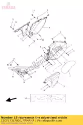 Qui puoi ordinare set grafico 1 da Yamaha , con numero parte 13CF173L7000: