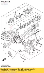 Suzuki 2745138FB1 habitação, d final - Lado inferior