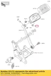 Ici, vous pouvez commander le vis auprès de Kawasaki , avec le numéro de pièce 921720098: