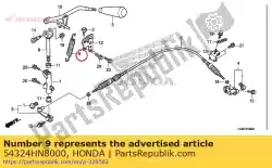 Aqui você pode pedir o mola, selecione a alavanca em Honda , com o número da peça 54324HN8000: