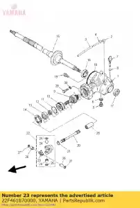 Yamaha 22F461870000 spider - Bottom side