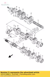 Suzuki 2424138B11 marcia, 4a guida - Il fondo