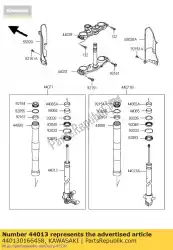 Aqui você pode pedir o tubo-garfo interno, lh, p. Sil klx12 em Kawasaki , com o número da peça 440130166458: