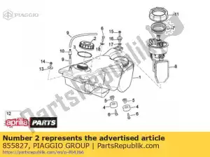 Piaggio Group 855827 cubrir - Lado inferior