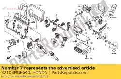 Here you can order the sub harness, fr. From Honda, with part number 32103MGE640:
