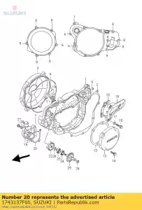 suzuki 1743137F00 uszczelka, pu woda - Dół