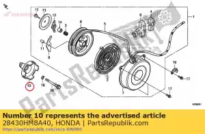 honda 28430HM8A40 pulley comp., recoil - Bottom side