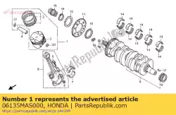 Ici, vous pouvez commander le kit piston b, std auprès de Honda , avec le numéro de pièce 06135MAS000: