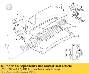 bmw 71607654497 lock plate - Bottom side