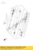 5116728H30, Suzuki, buisson, guide suzuki rm z 250 450 2014 2015, Nouveau