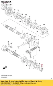 suzuki 0812060027 ball bearing - Bottom side