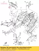 1WDF173100P1, Yamaha, Cover, side 3 yamaha  yzf r 300 2015 2016 2017, New