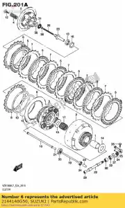 suzuki 2144148G50 plate,clutch dr - Bottom side