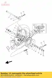 Here you can order the bolt(1tj) from Yamaha, with part number 90109081G200: