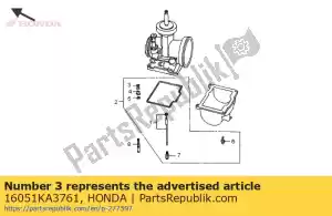 Honda 16051KA3761 spring, compression coil - Bottom side