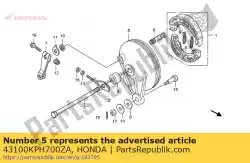 Here you can order the panel com*nh364m* from Honda, with part number 43100KPH700ZA: