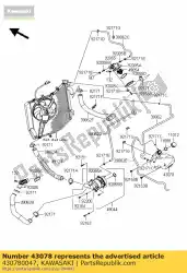 Qui puoi ordinare serbatoio zg1400a8f da Kawasaki , con numero parte 430780047: