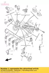 Aqui você pode pedir o conjunto da bobina de ignição em Yamaha , com o número da peça 2C0823100000: