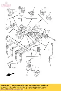 yamaha 2C0823100000 conjunto da bobina de ignição - Lado inferior
