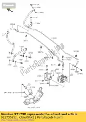 Here you can order the clamp zr800bds from Kawasaki, with part number 921730951: