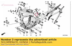 Aqui você pode pedir o colchete, ecu em Honda , com o número da peça 50124MENA70: