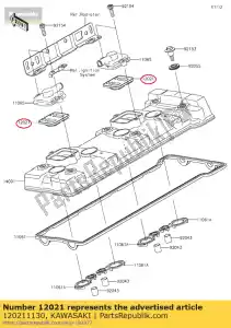 Kawasaki 120211130 valve-assy-reed - La partie au fond