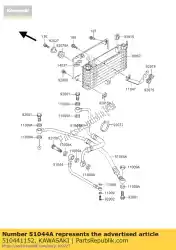 tube-assy, ?? Lh van Kawasaki, met onderdeel nummer 510441152, bestel je hier online: